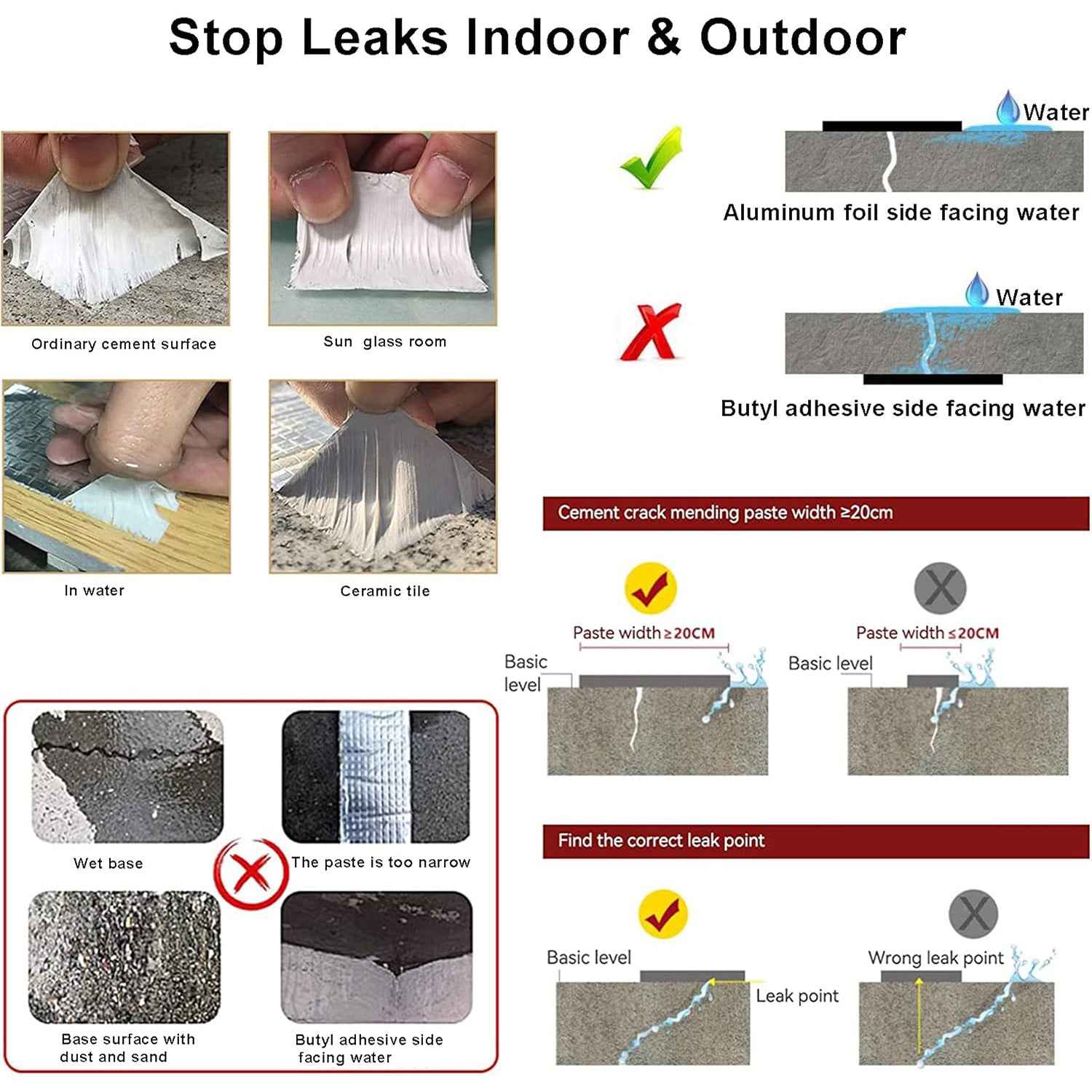 Waterproof Repair Tape Ð Durable sealing for pipes and roofs