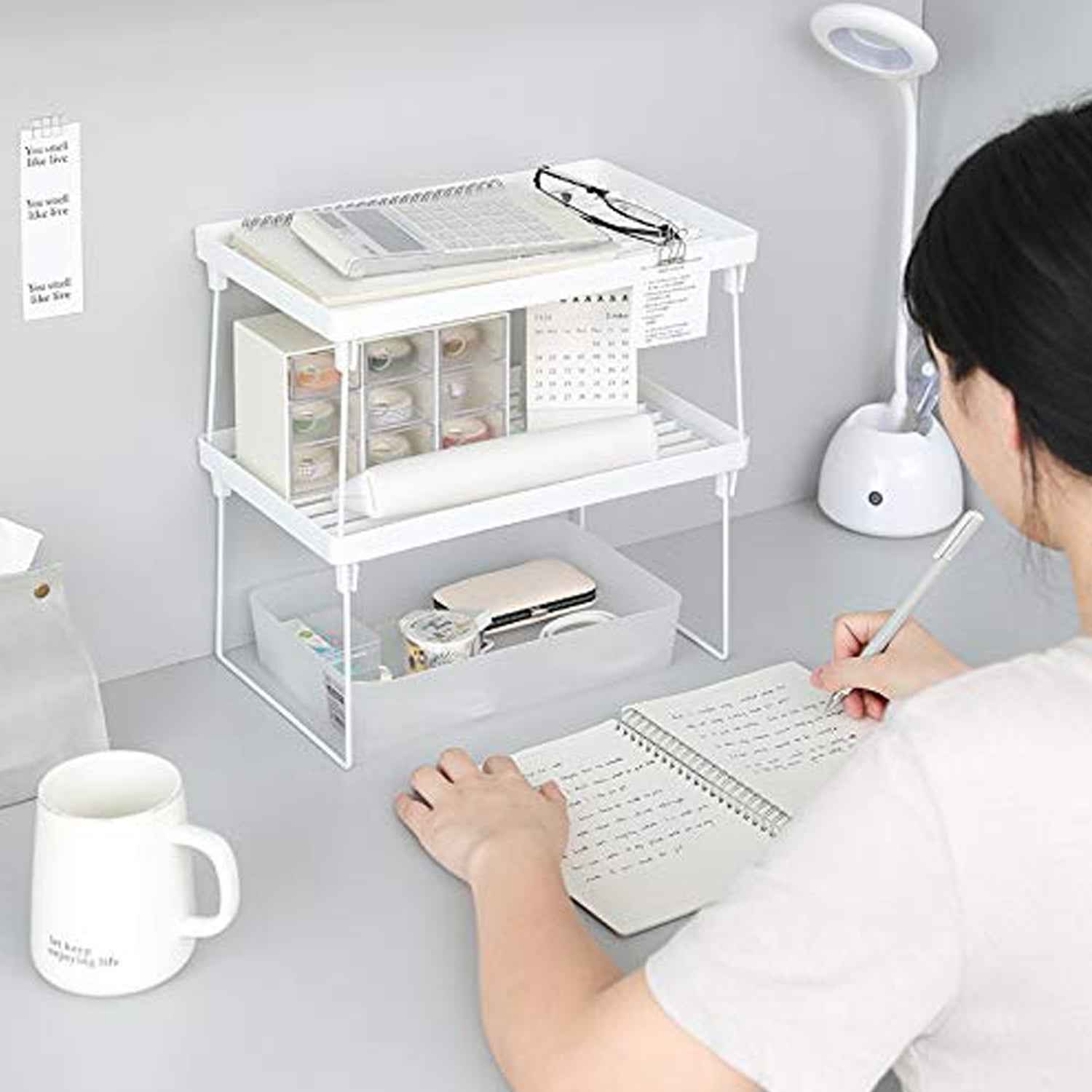 Plastic Organizer Storage Rack – Foldable & Rust-Proof Design