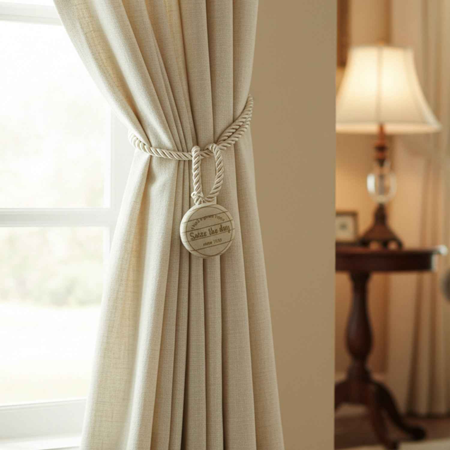 Magnetic Curtain Tieback – Stylish No-Drill Curtain Holder