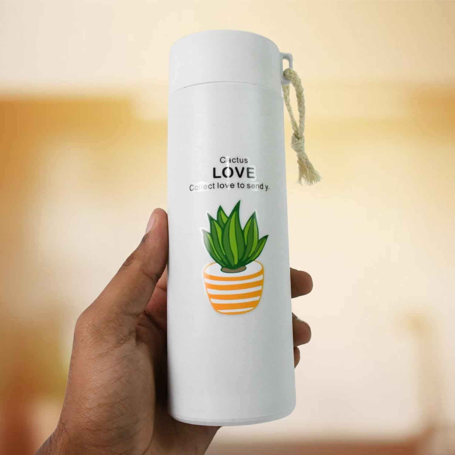 Glass Water Bottle – 450ml Borosilicate Leakproof with Bamboo Lid