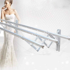 Foldable Clothes Rail – Stainless Steel Wall Mount | BathNova