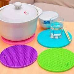 Silicone Hot Pot Mat Set – Heat-Resistant Kitchen Trivets | Bake & Dwell