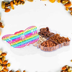 Butterfly Dry Fruit Box – 4-Compartment Storage | Tidy Table