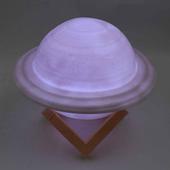 3D Saturn Lamp – Multicolor LED Night Light with Base | Styleva