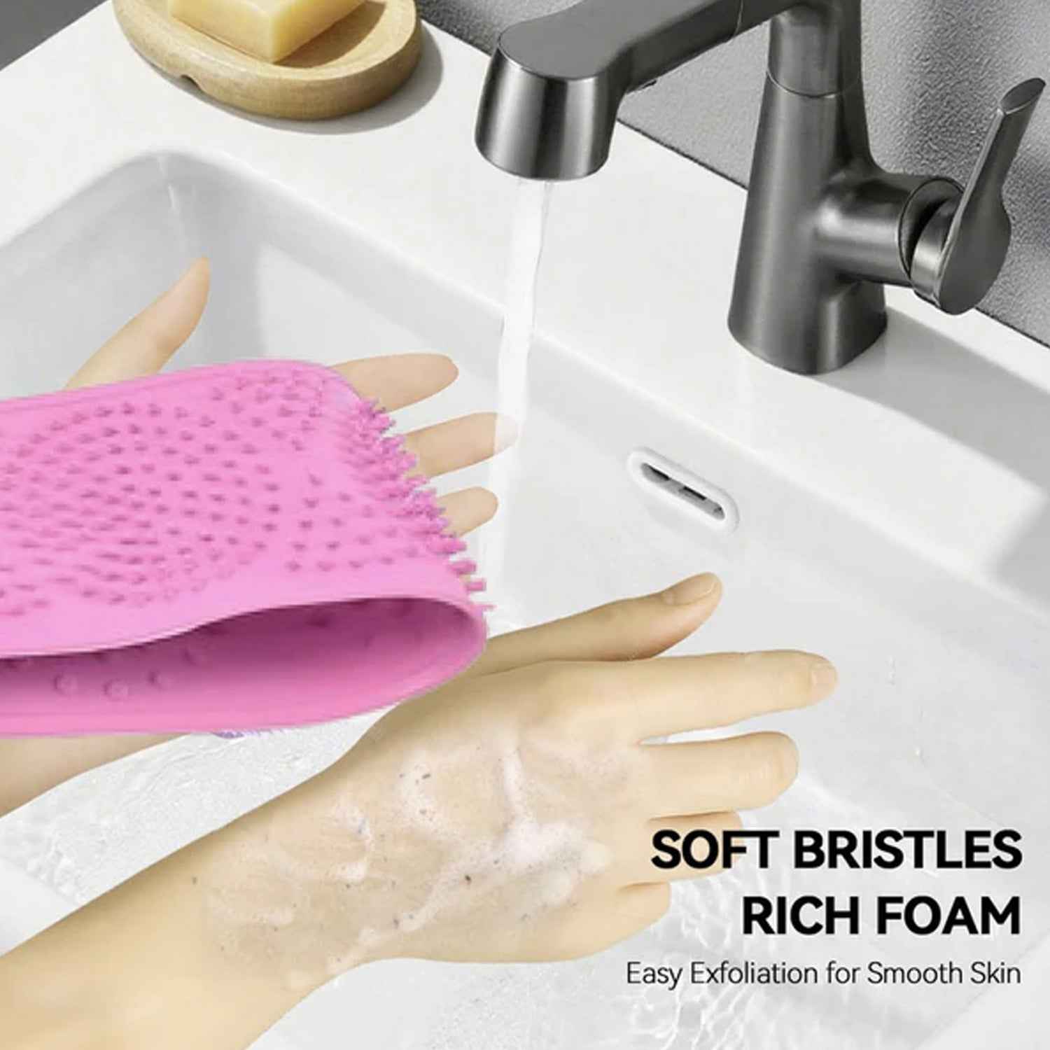 Silicone Back Scrubber Belt – Deep Body Exfoliating Brush