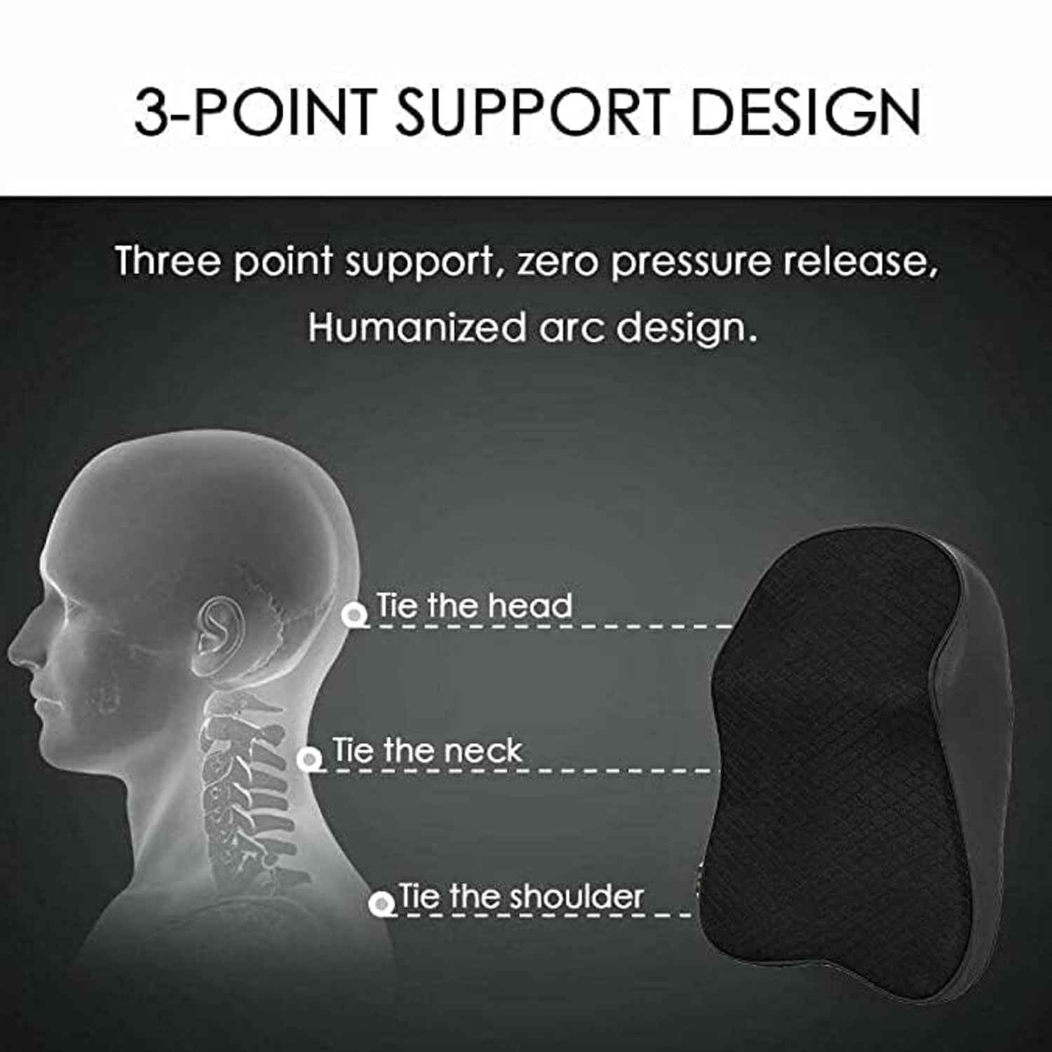 Car Seat Headrest Neck Support Cushion – Ergonomic Comfort for Driving