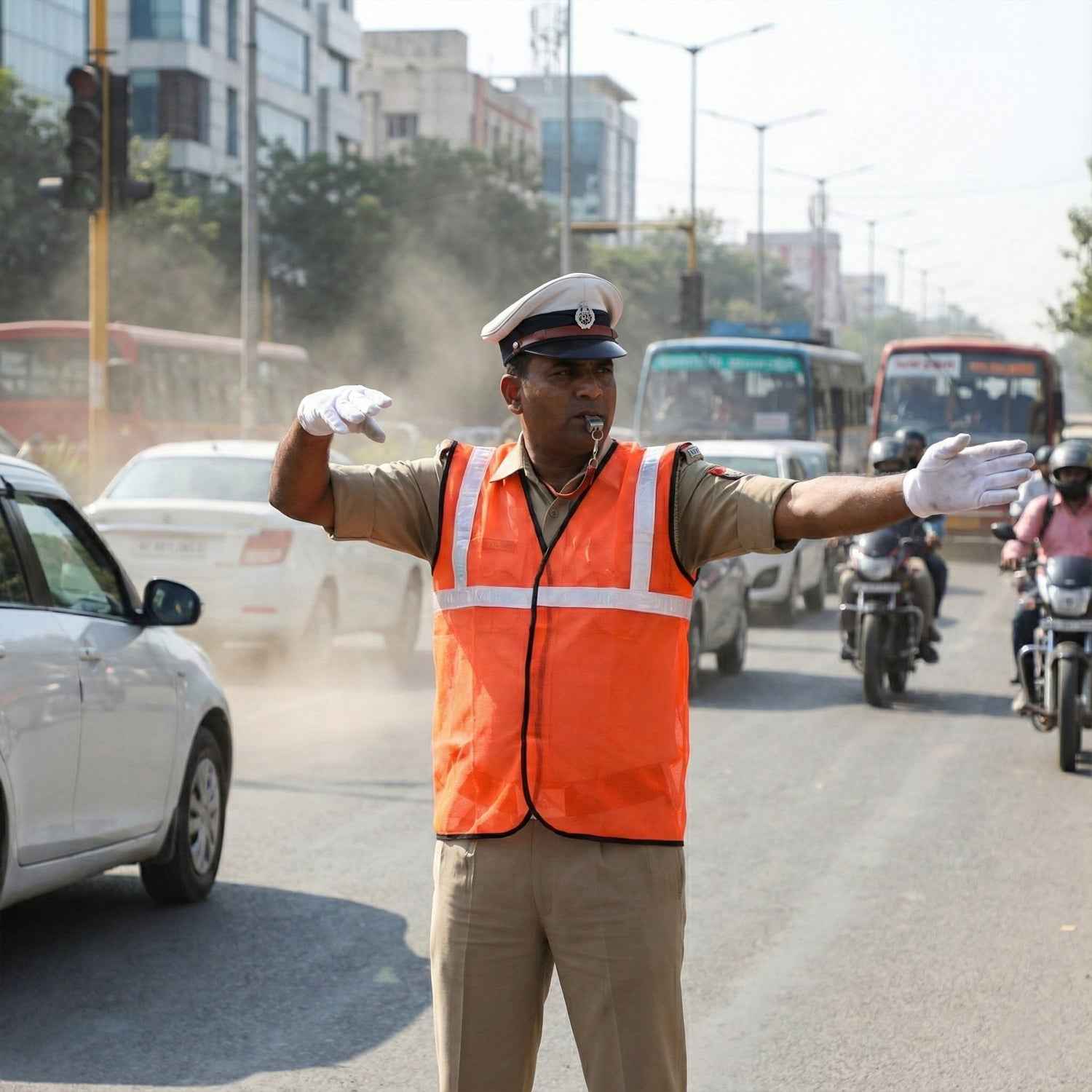 Orange Safety Jacket – High Visibility Vest | Velvet Wheels