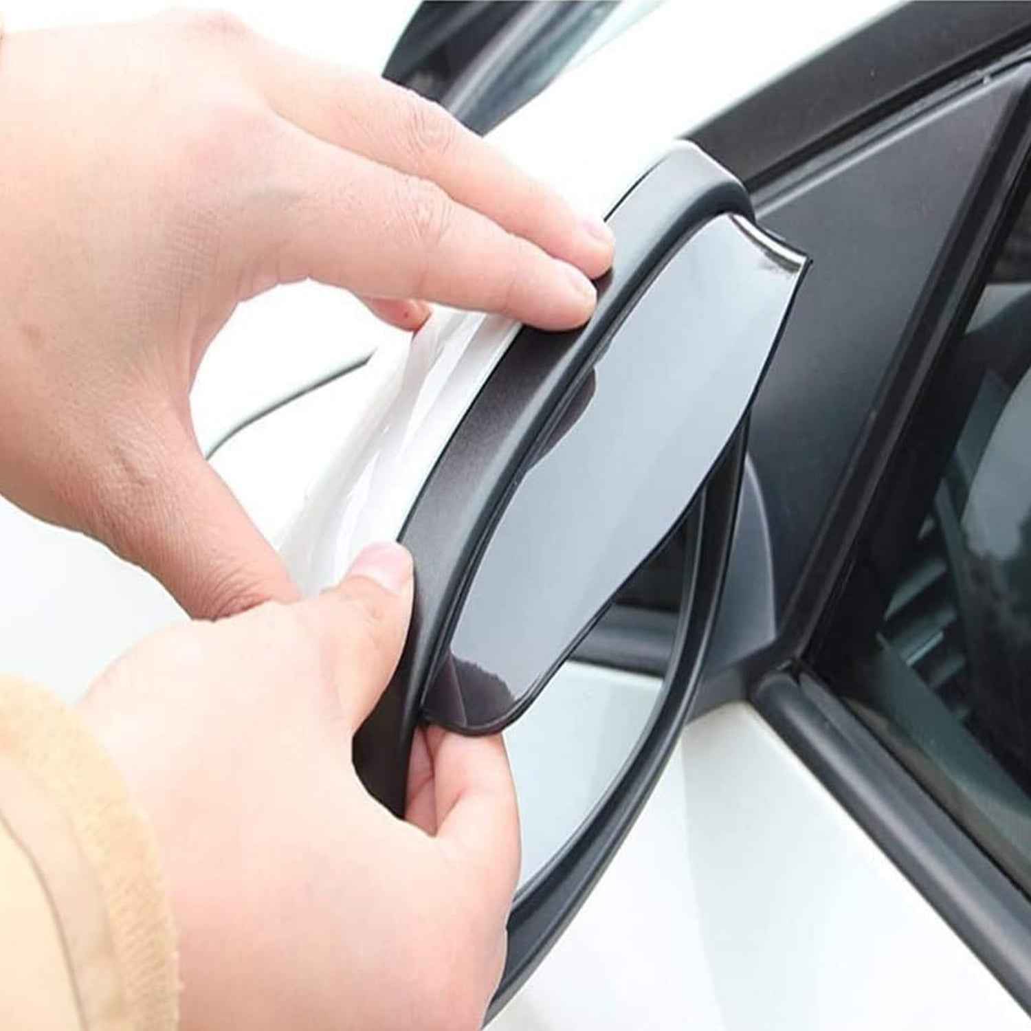 Car Rearview Mirror Rain Protector – Anti-Glare, All-Weather | Velvet Wheels