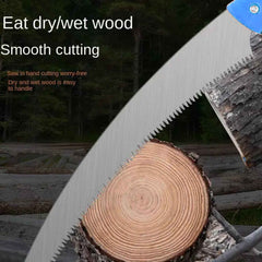 Ergonomic handle of the hand pruning saw providing a comfortable grip for gardeners.