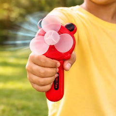 Hand Press Mini Portable Fan – Manual Cooling Toy for Kids