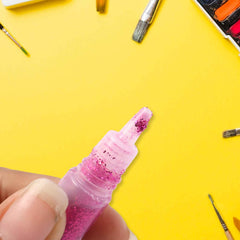 Multi-Color Glitter Craft Glue Pen Set – 8 Vibrant 10 ml Tubes