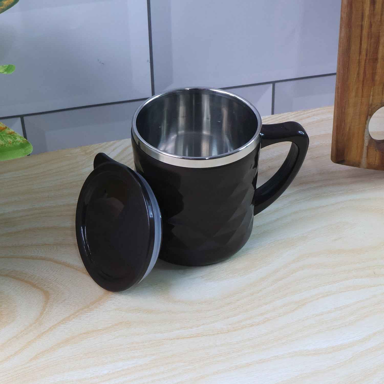 Insulated Tea & Coffee Mug – Leak-Resistant with Metal Inner Cup