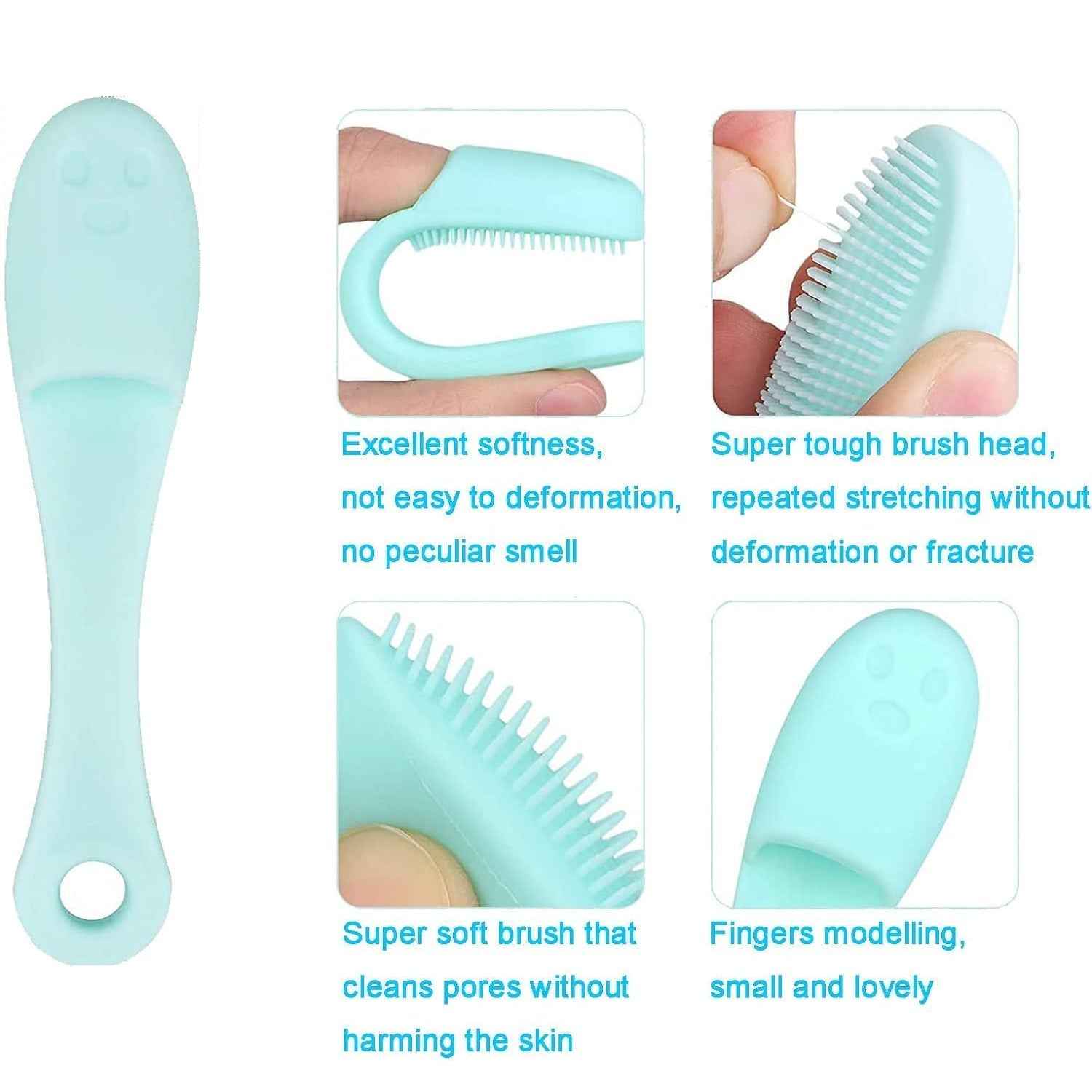 Silicone Finger Scrubber – Gentle Facial Cleansing Tool | VelvaBloom