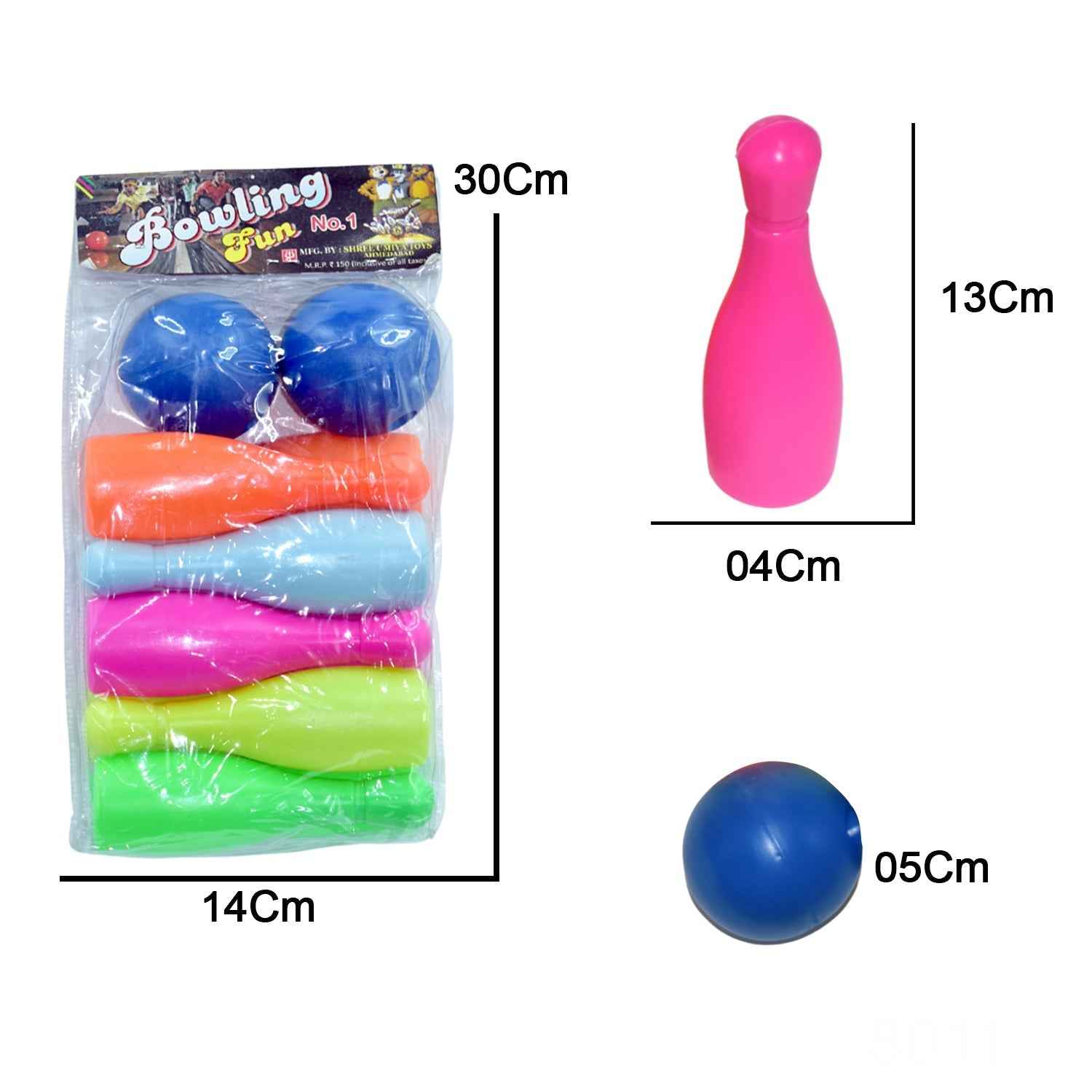Bowling Game Set for Kids – 10 Pins & 2 Balls | Brain Horizon