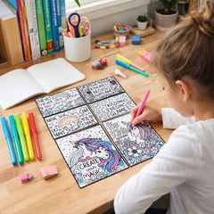 Kids Colouring & Activity Poster Set – 11 Inspiring Art Sheets