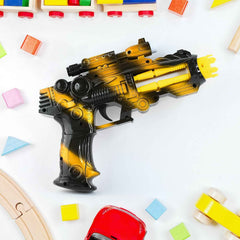 LED Laser Gun Toy – Battery Operated Space Blaster with Lights & Sound