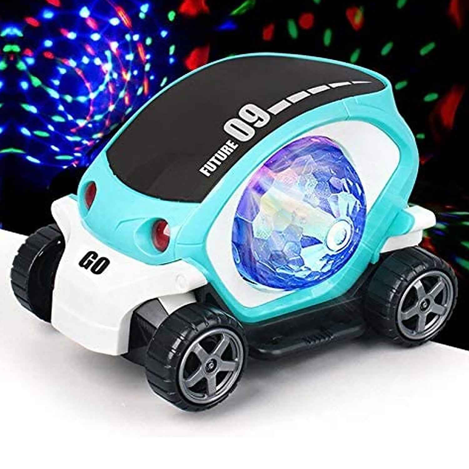 Rotating Stunt Car Toy – 360° Bump & Go Fun | Spark Tots