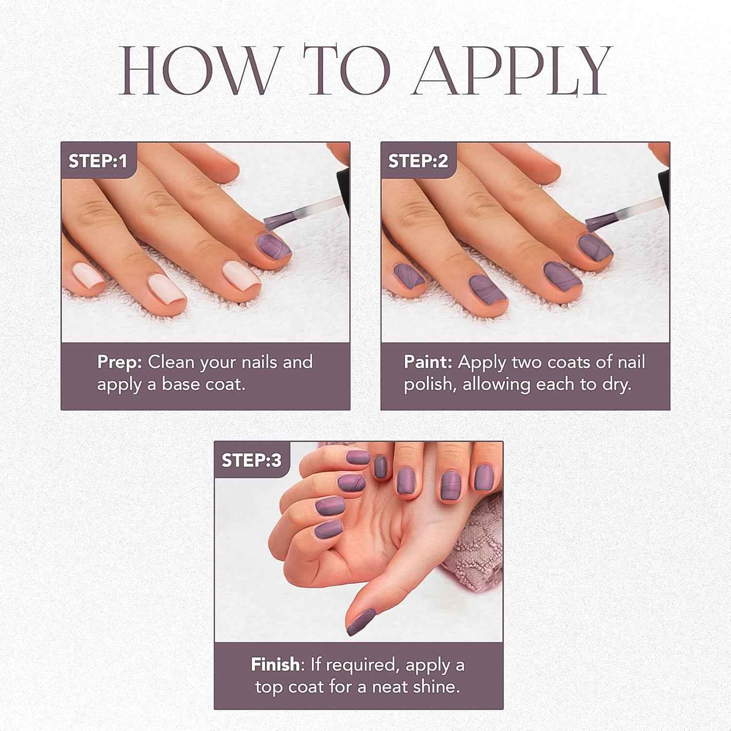 Purple Metallica Nail Polish – High-Shine & Long-Lasting 10 ML
