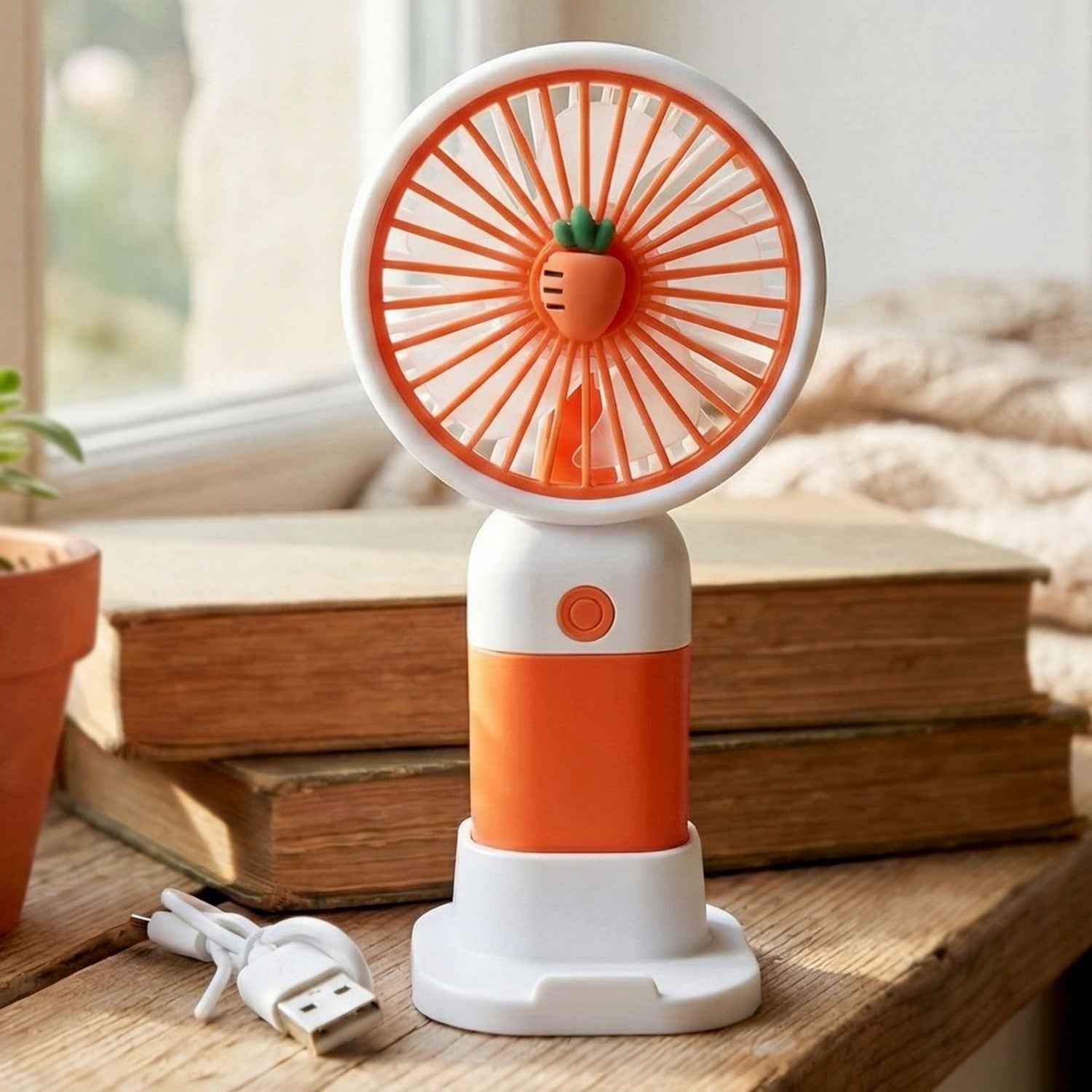 Mini Rechargeable Handheld Fan – Portable & USB Charging