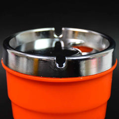 Car Ashtray – Portable Smokeless Cup Holder with Lid | Velvet Wheels