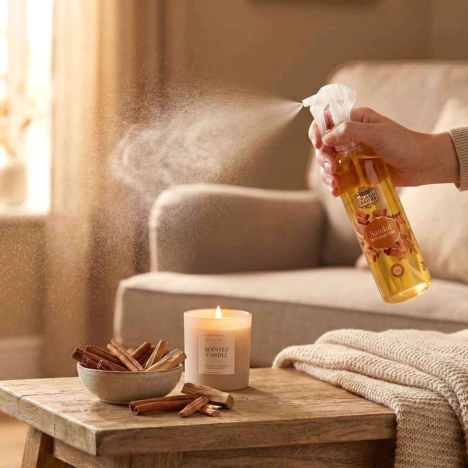 Sandal Air Freshener Spray – Long-Lasting 250 ML Fragrance