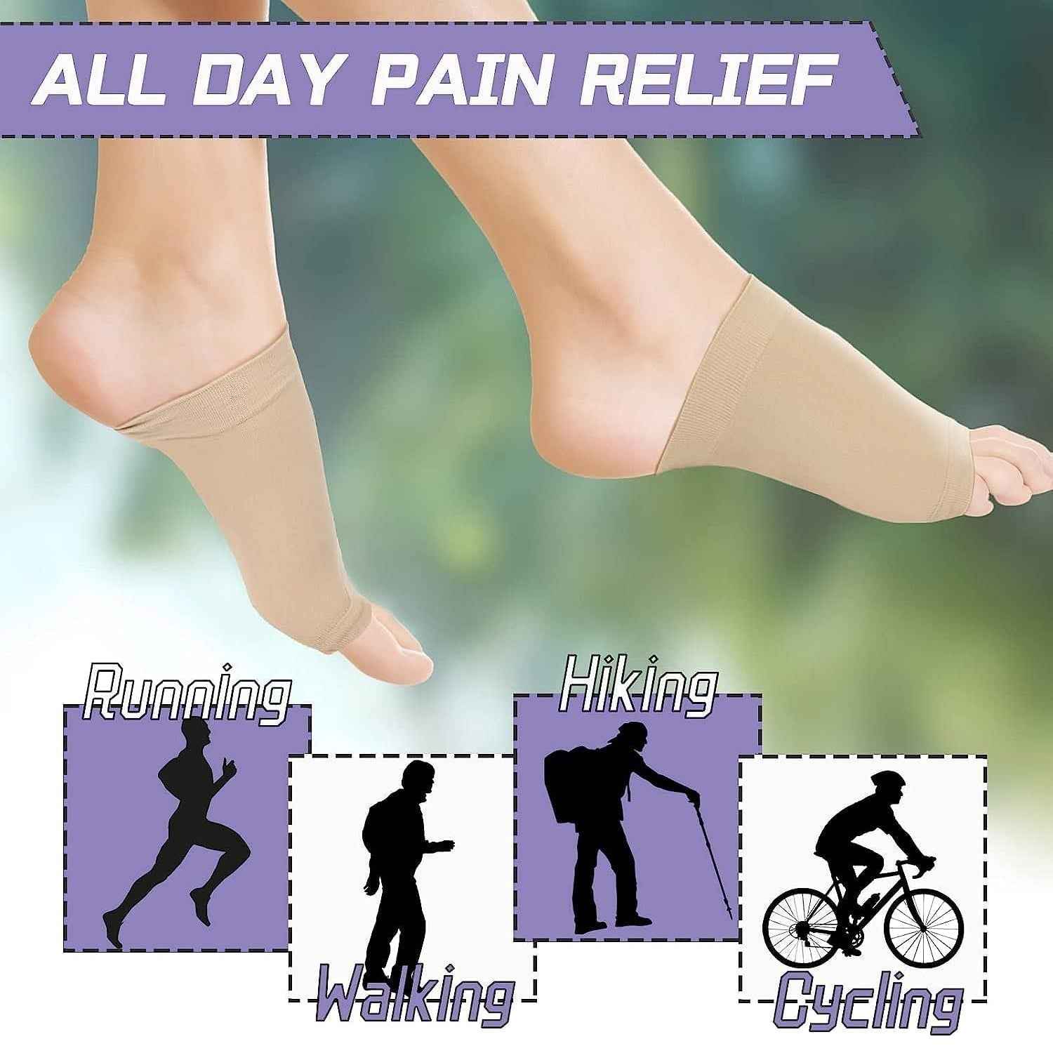 Arch Support Sleeve – Flat Feet & Plantar Fasciitis Relief | Velvet Wheels