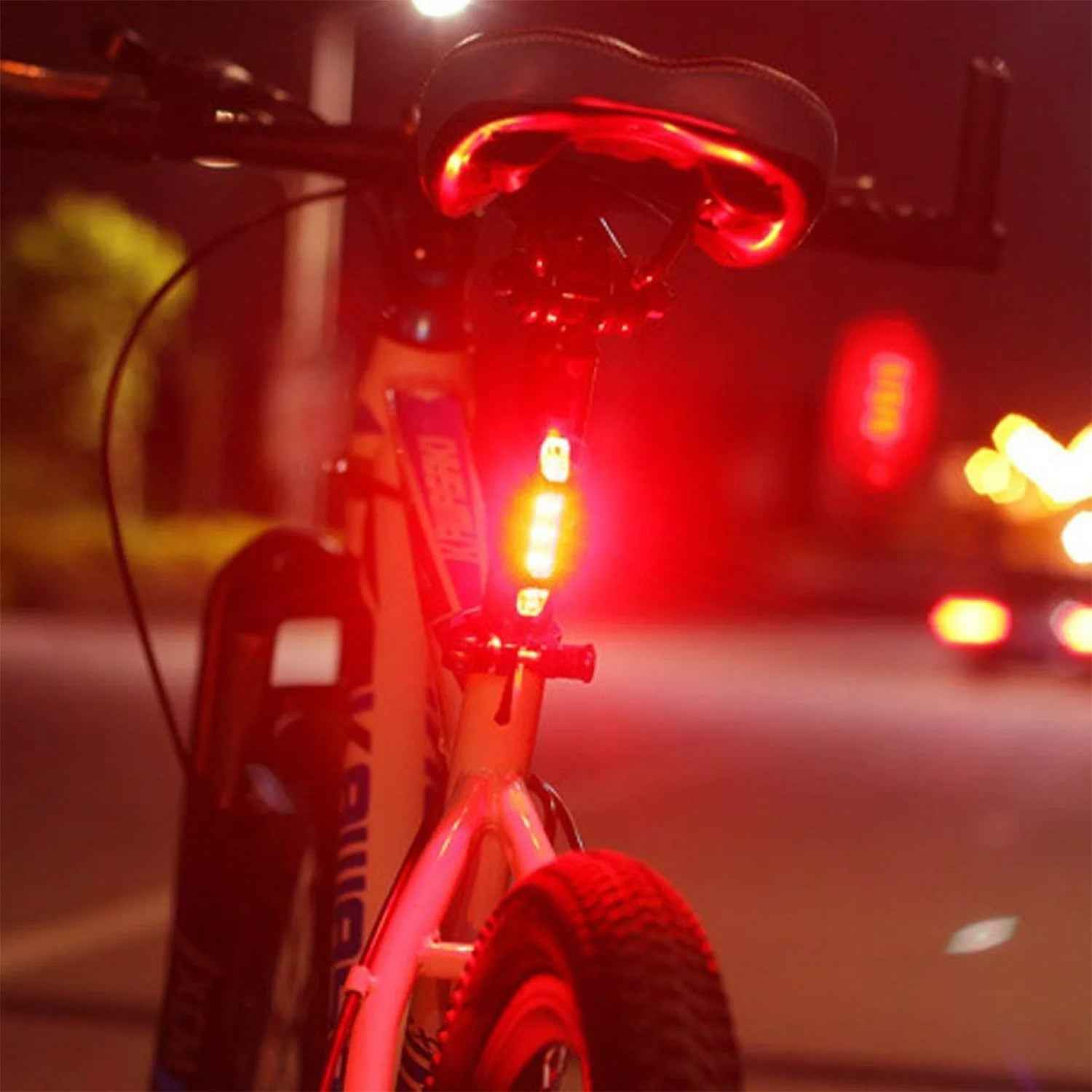Bicycle LED Tail Light – USB Rechargeable High Visibility Safety Light