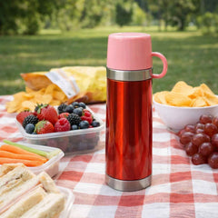 Insulated Travel Mug 500ML – Spill-Proof Lid & Steel Base