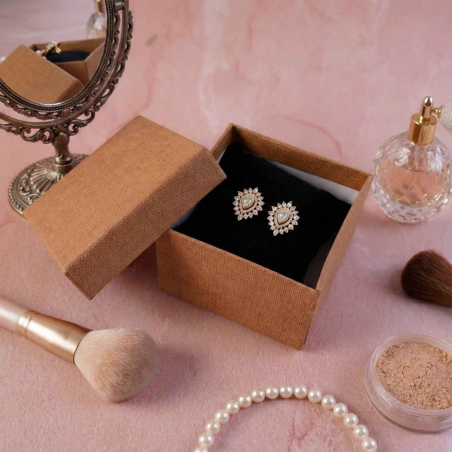 Jewellery Storage Box – Soft Cushion Gift Organizer 9×6 cm