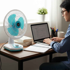 12V DC Table Fan – Adjustable Speed & High Airflow for Desk