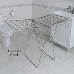 Cloth Drying Stand – Heavy Duty Foldable Stainless Steel Laundry Rack