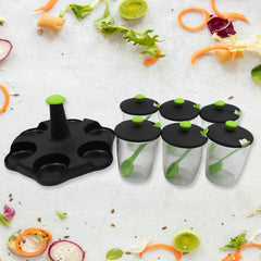 Revolving Spice Rack – 6-Piece Masala Container Set | Miracle