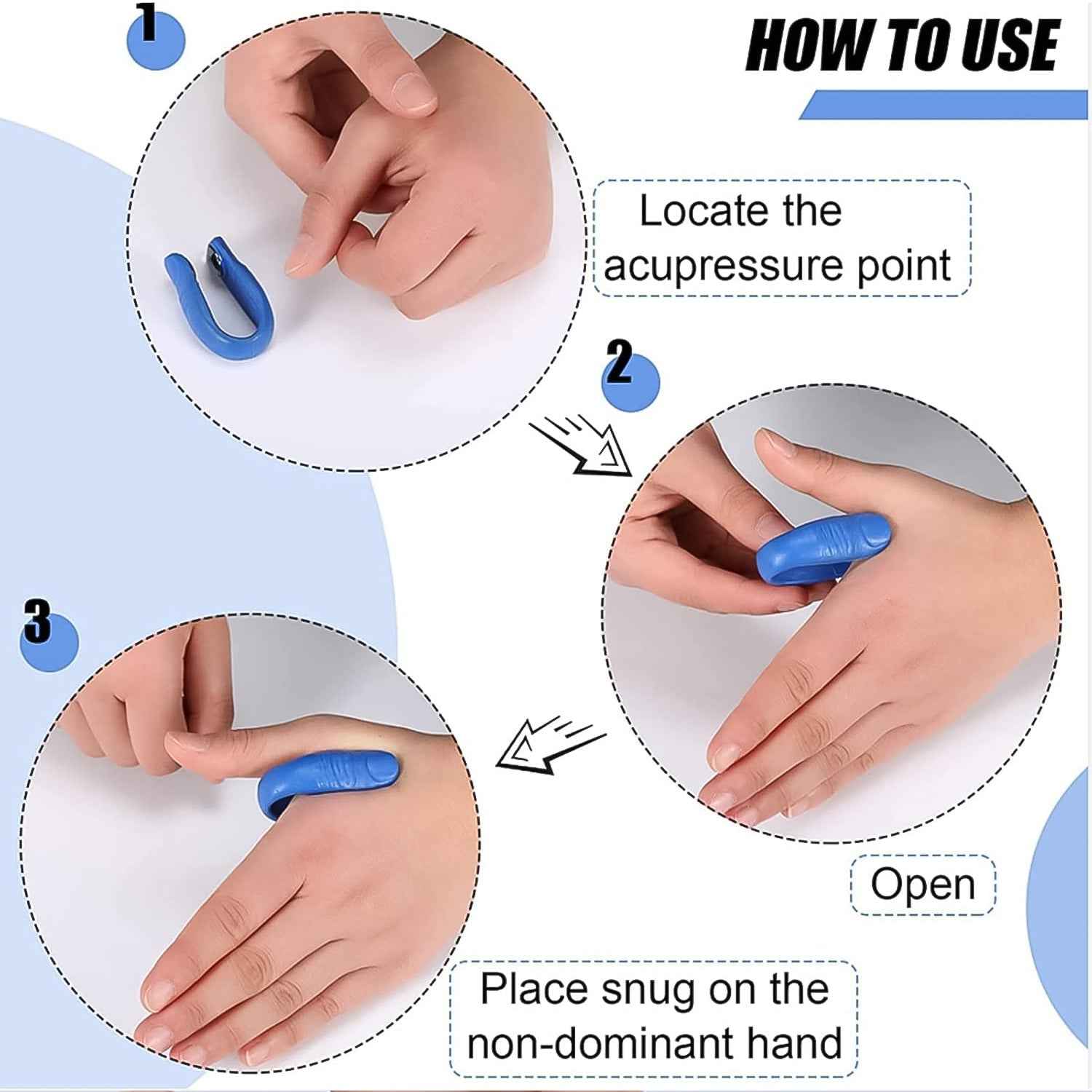 Magnetic Acupressure Clip – Pain Relief & Improved Circulation