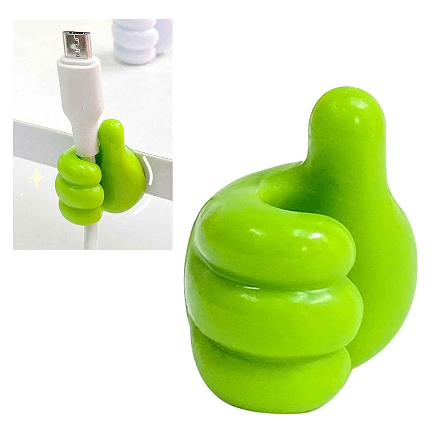 Hand-Shaped Wall Clip Holder – Flexible Grip for Keys & Cables