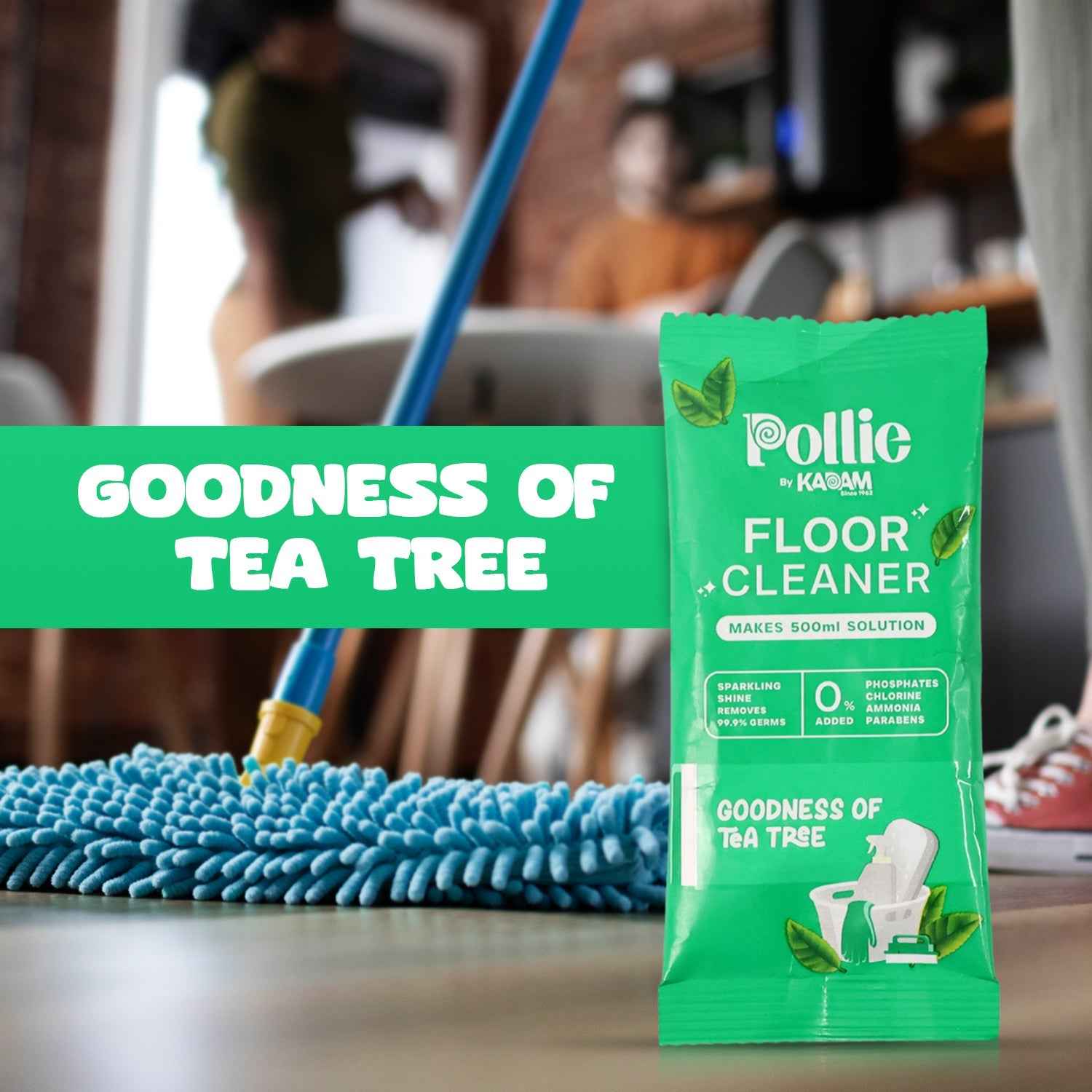 Concentrated Floor Cleaner – Tea Tree Fragrance, Quick Dry Formula