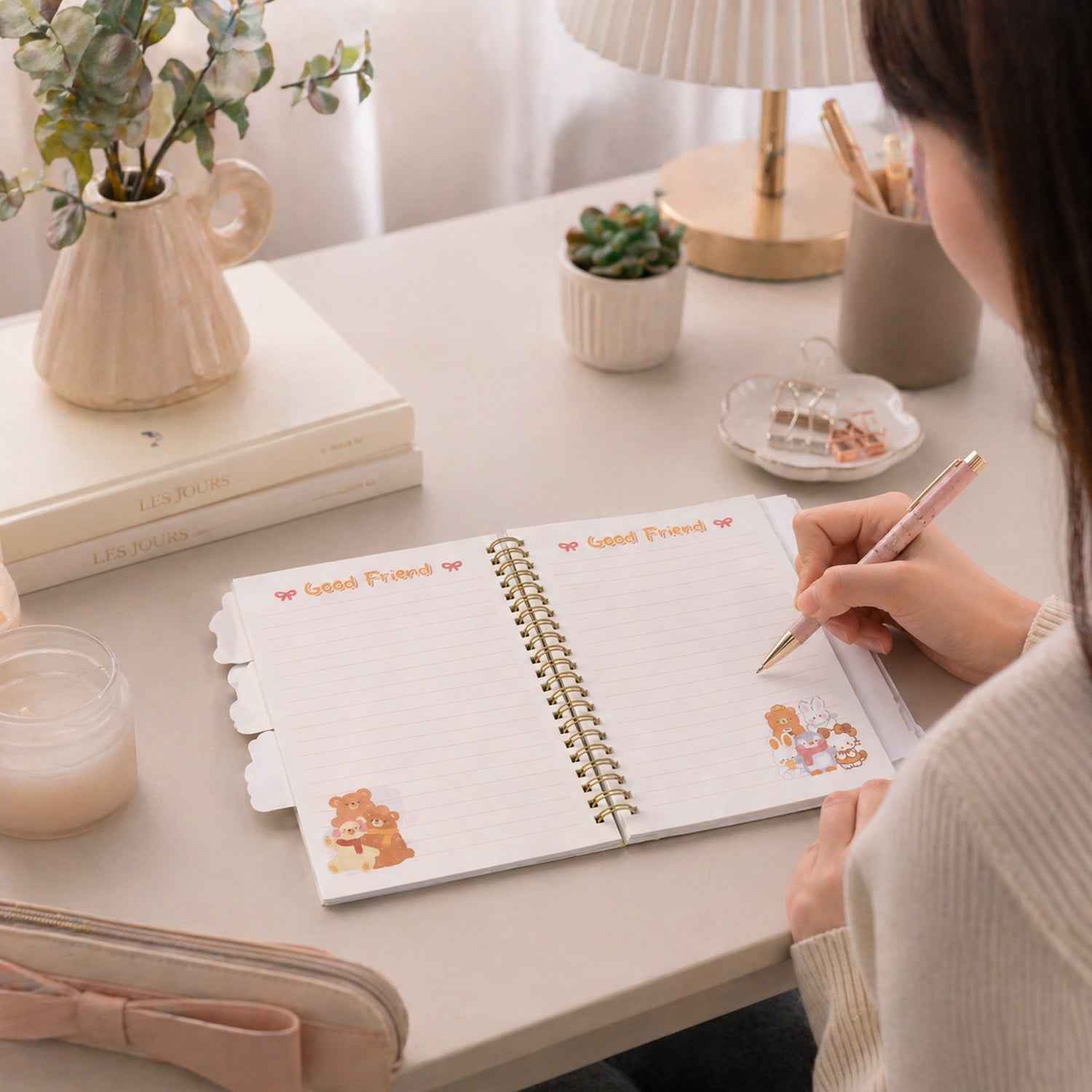 Cute Cartoon Spiral Diary Ð Compact & Durable Writing Journal