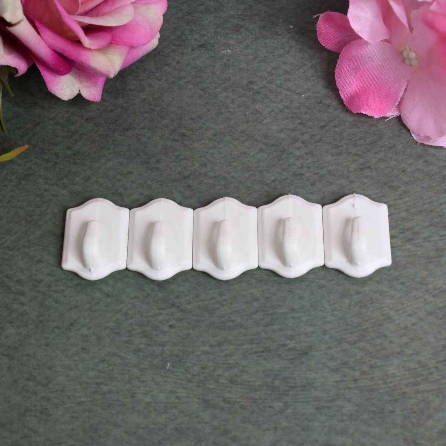 Adhesive Wall Hooks – Strong Drill-Free Set of 10 | GlimmerHome