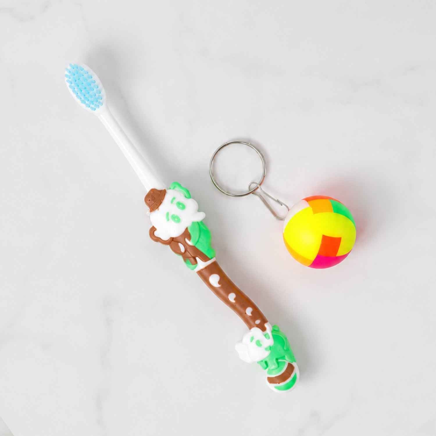 Kids Toothbrush – Fun Oral Care Set with Toy and Ball