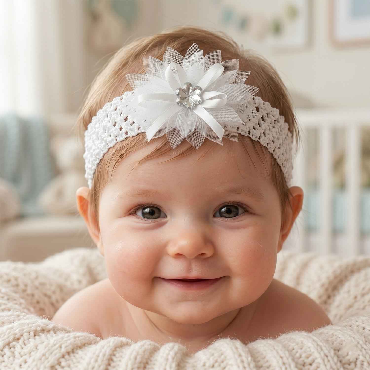 Baby Headband Ð Soft Elastic Floral Hair Accessory for Girls