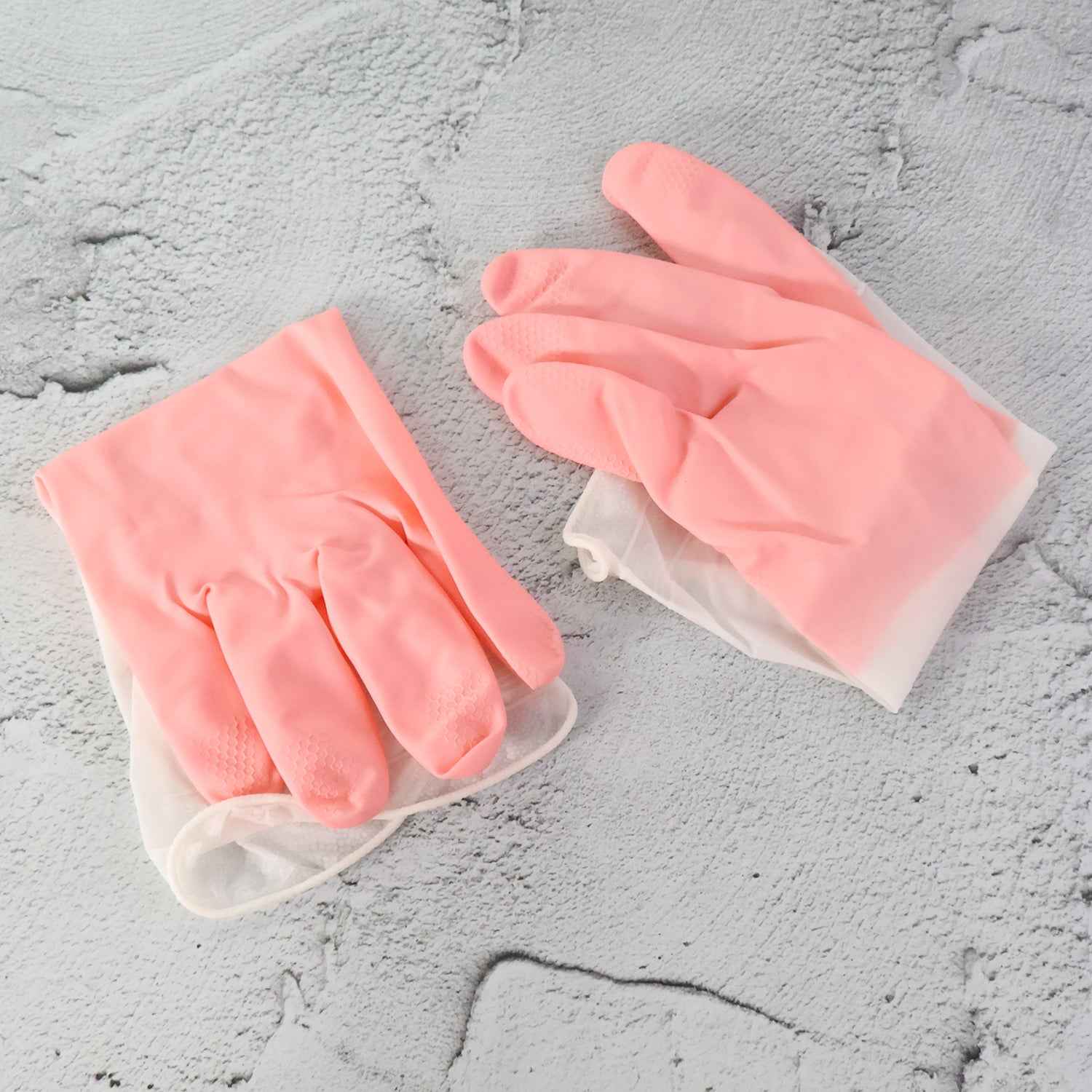 Large Waterproof Cleaning Gloves – Durable Reusable Rubber Pair