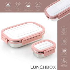 Stainless Steel Lunch Box – Leak-Proof 2PC Set | Lunchie Bunchie