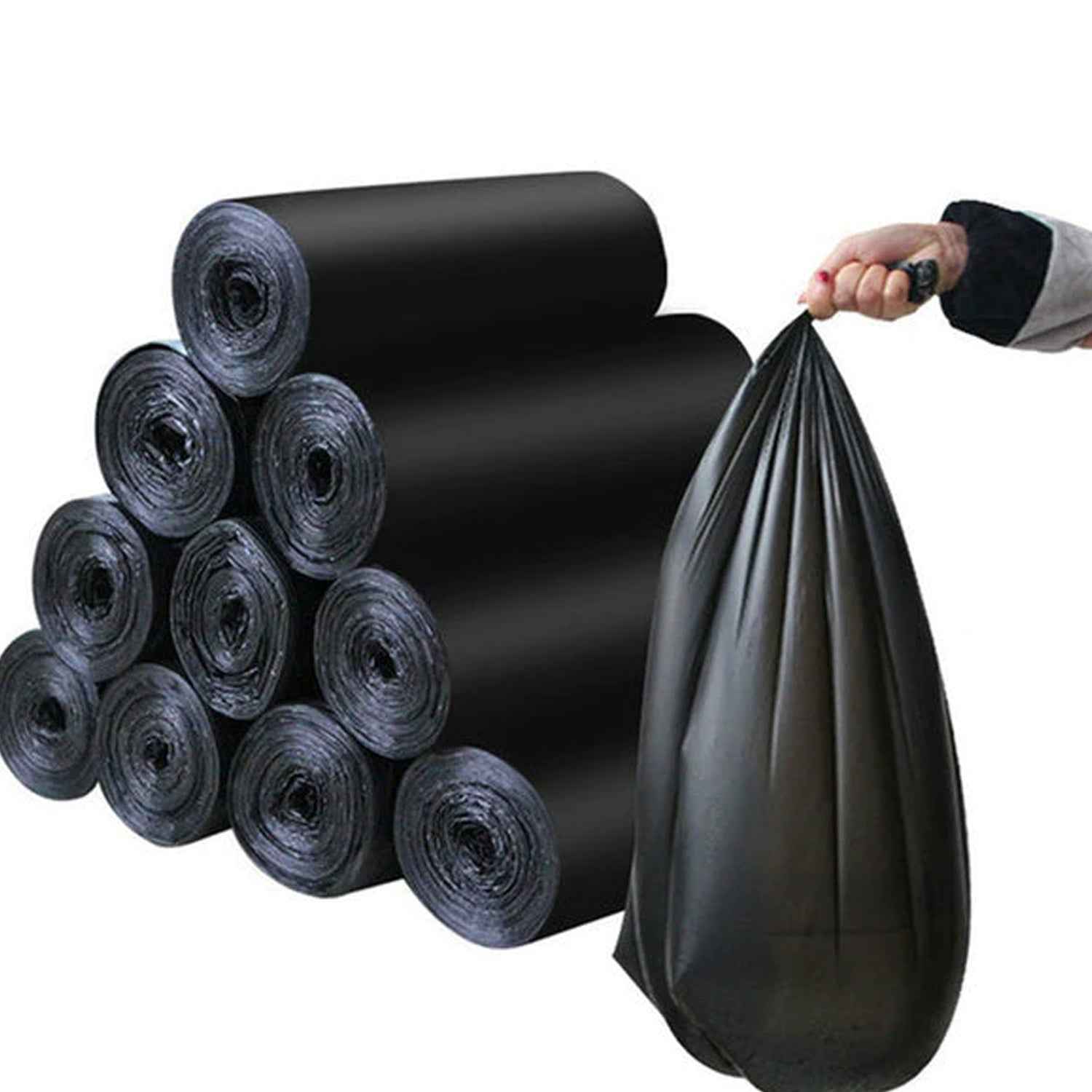 Black Garbage Bags – Durable 45x50cm Dustbin Bags | Organivo