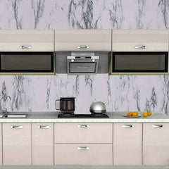 Marble Kitchen Wallpaper – Easy Peel & Stick Renovation 2m x 60cm