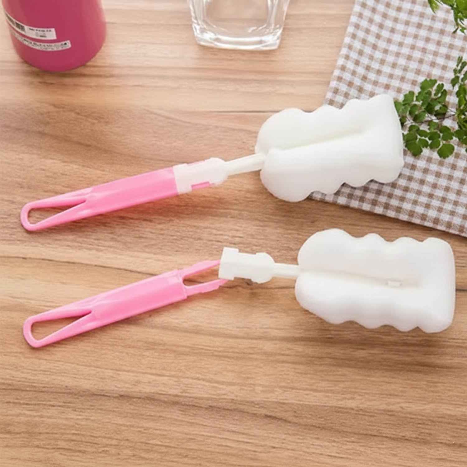 Long Handle Silicone Bottle Brush Ð Gentle & Flexible Cleaning