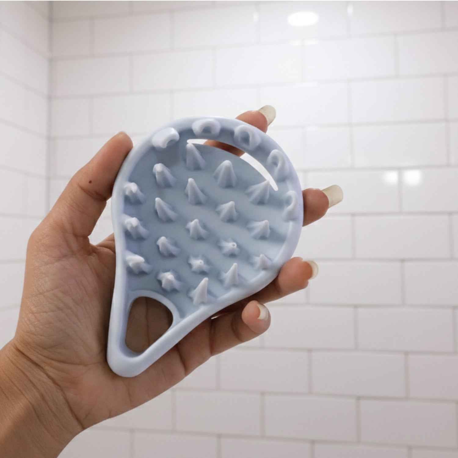 Silicone Scalp Massager – Deep Cleansing & Relaxing Shampoo Brush