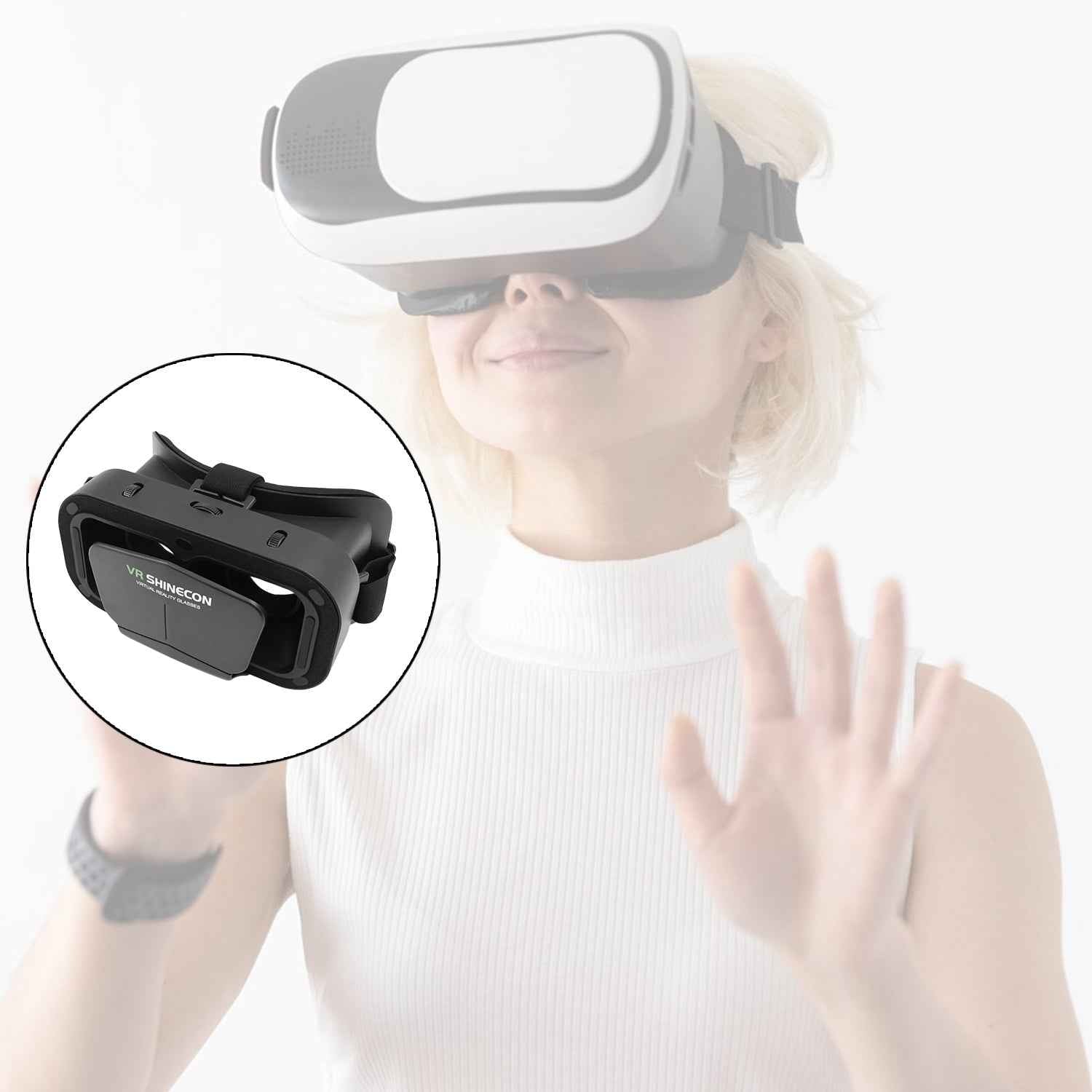 3D VR Box Headset – Adjustable Lenses for Comfortable VR Experience