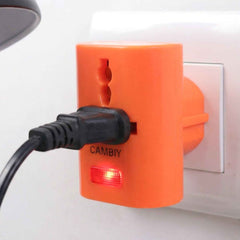 3 Slot Multi Pin Universal Plug Adapter – Compact & Secure Grip