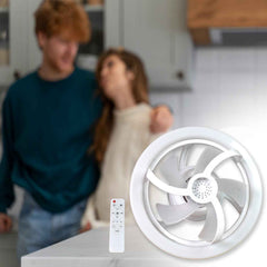 Smart Ceiling Fan – 360° Rotation & LED Light | VoltDesk