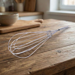Stainless Steel Egg Beater Whisk – Manual Balloon Whisk for Baking