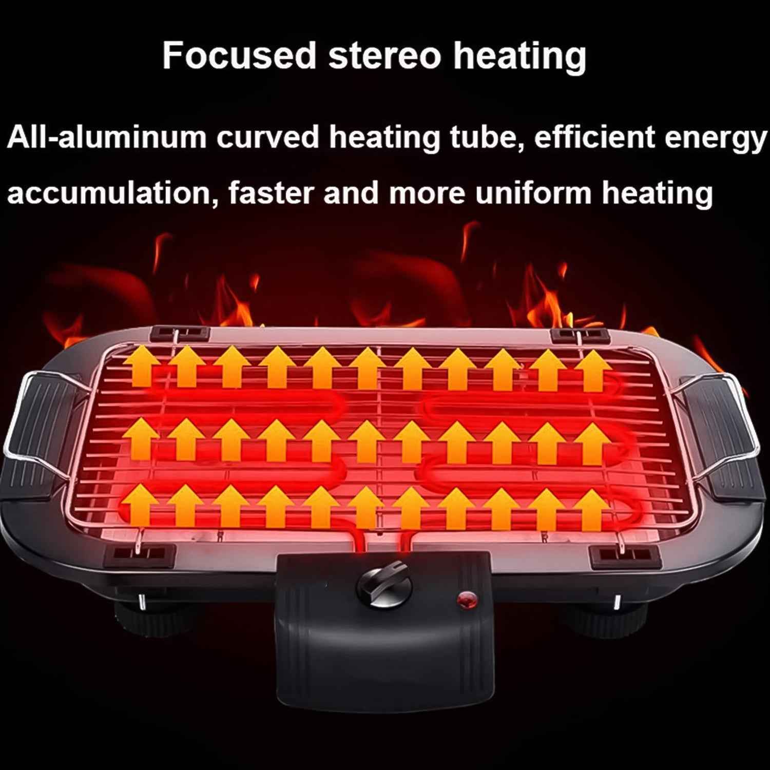 Compact design of the 2000W electric tandoor grill, ideal for kitchen countertops.